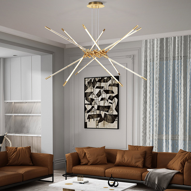 Подвесная люстра VALA L8 Brass by ImperiumLoft