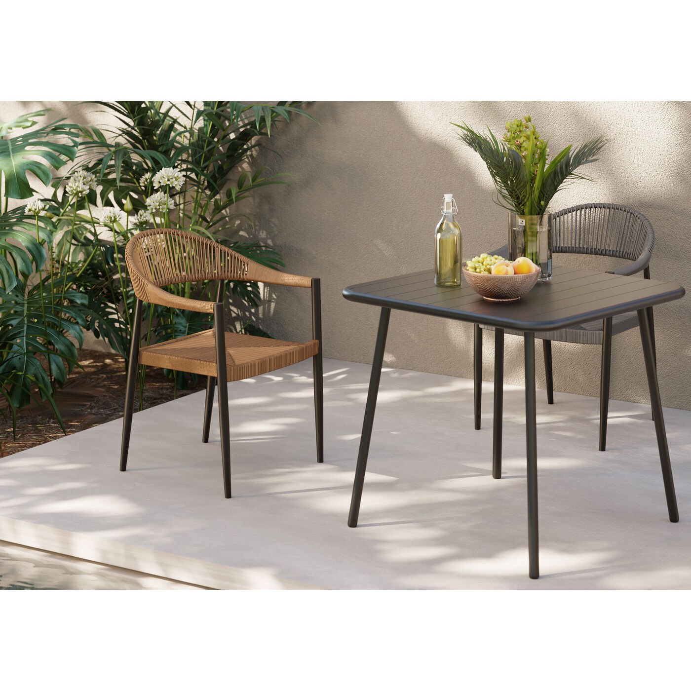 Стул с подлокотниками KARE Cala Pi 86854