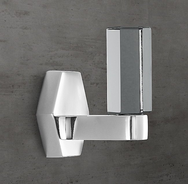 Крючок Restoration Hardware Lambeth Crystal Hex. Polished Chrome