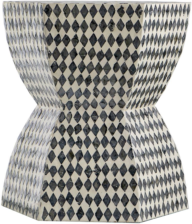 Столик акцентный с отделкой раковинами устриц Glasar 48742