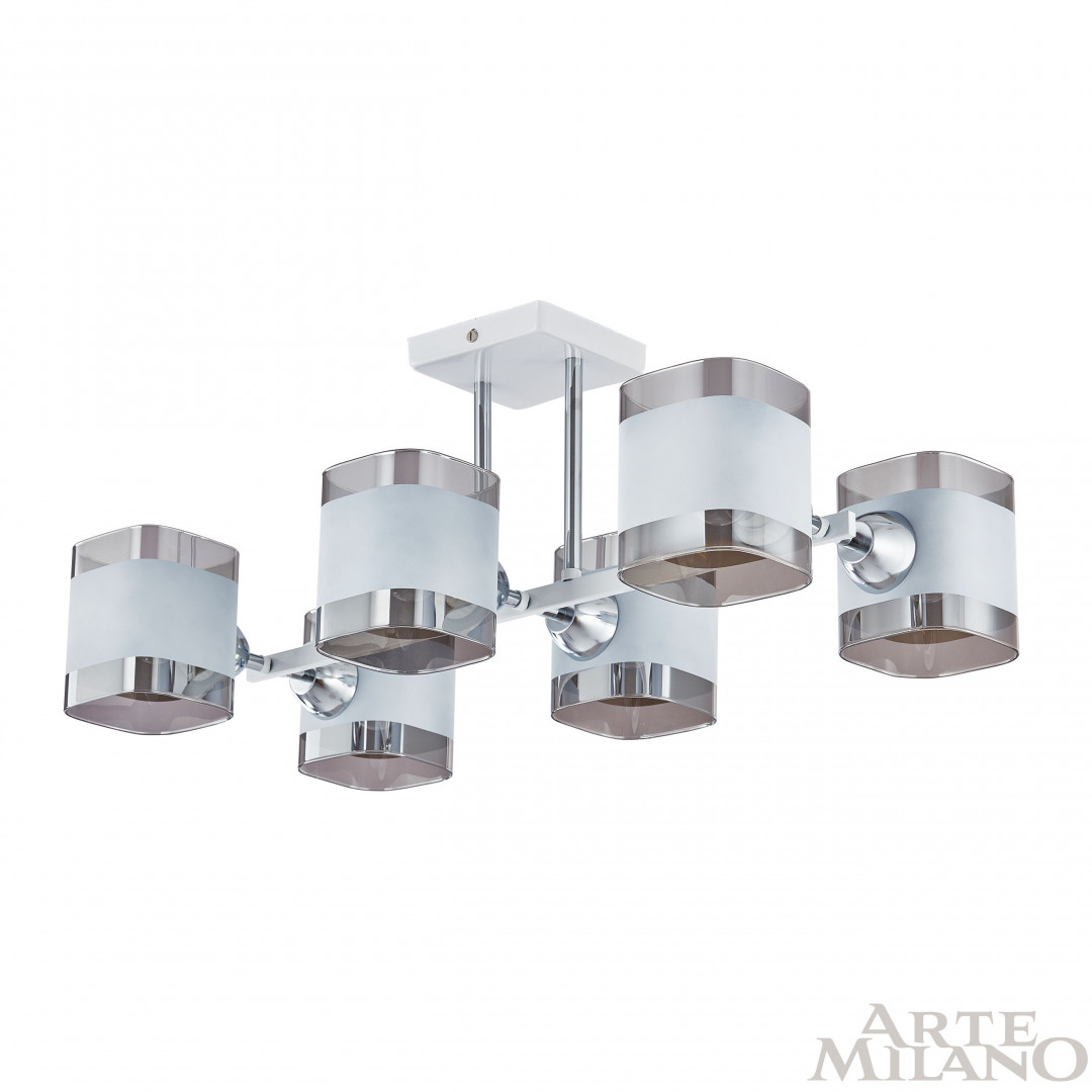 Люстра с плафонами 329809/6 WH+CR Arte Milano