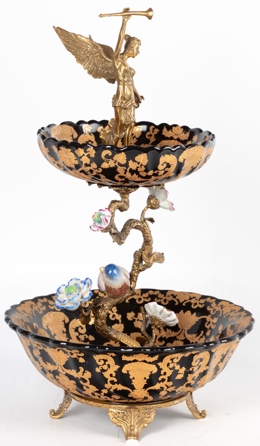 Блюдо для фркутов двухъярусное Glasar B683FC/U1/NB4199