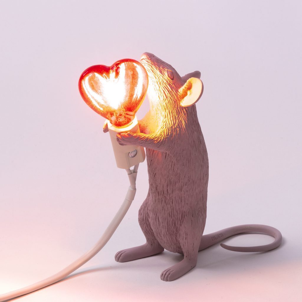 Настольная лампа Seletti Mouse Lamp Love Edition USB 15220SV