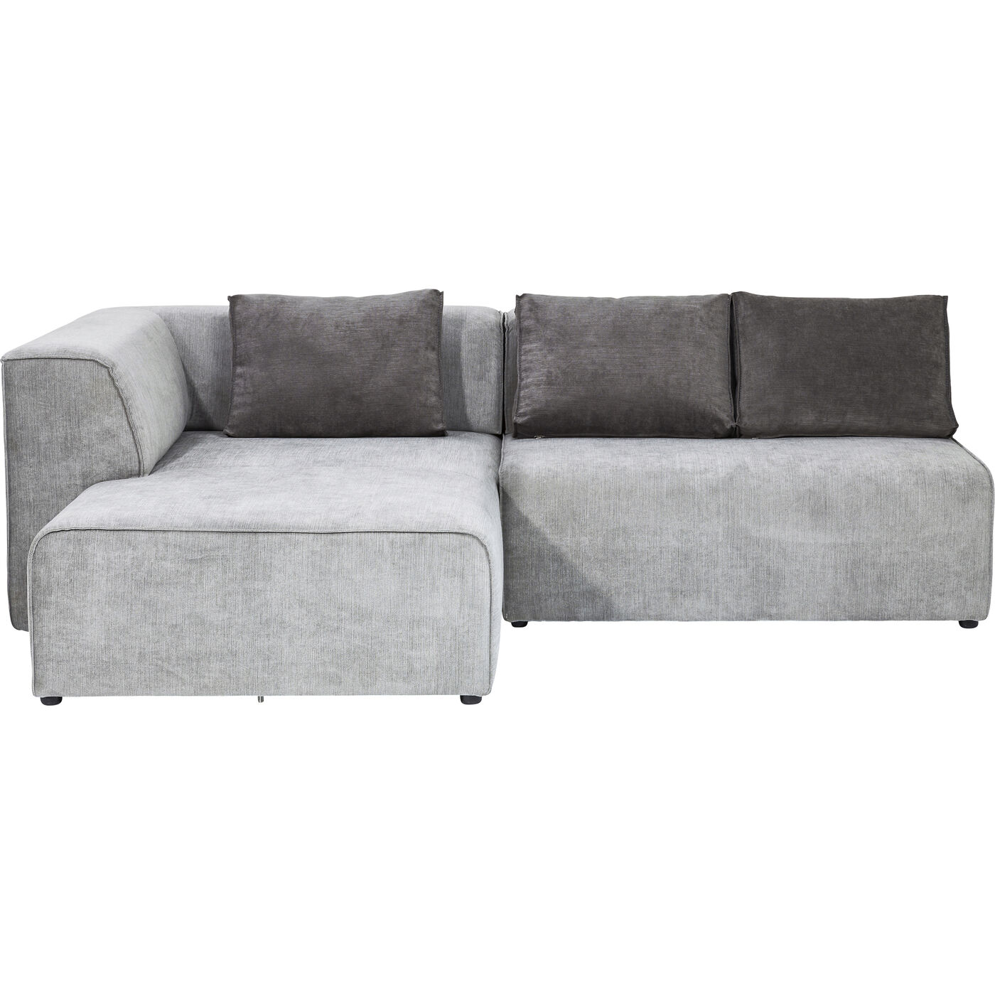 Диван угловой левосторонний Infinity Ottomane Left Grey KARE 81324