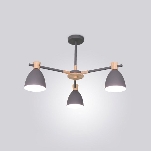 Потолочная люстра FOLKE 3 Gray by ImperiumLoft