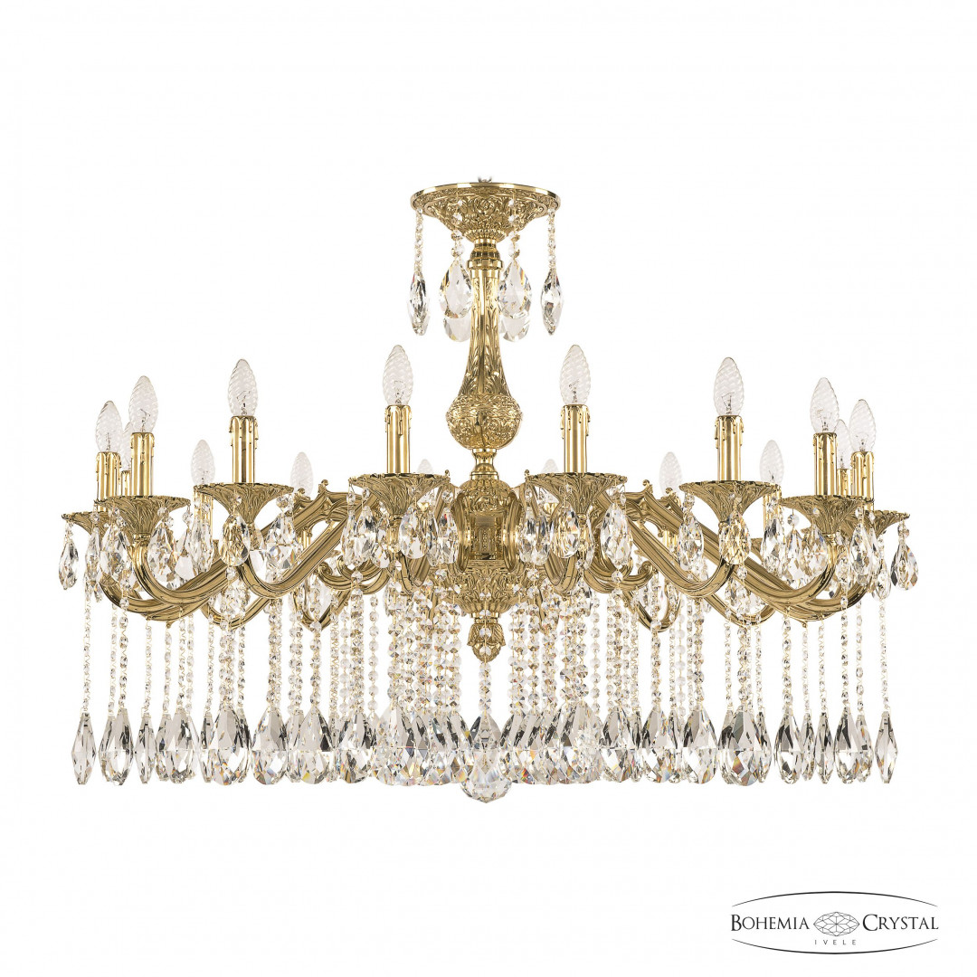 Люстра бронзовая с хрусталём 72102/16/360 A G