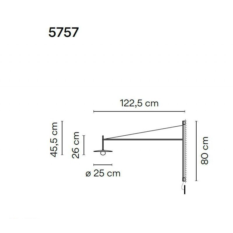 НАСТЕННЫЙ СВЕТИЛЬНИК  VIBIA Tempo 5757
