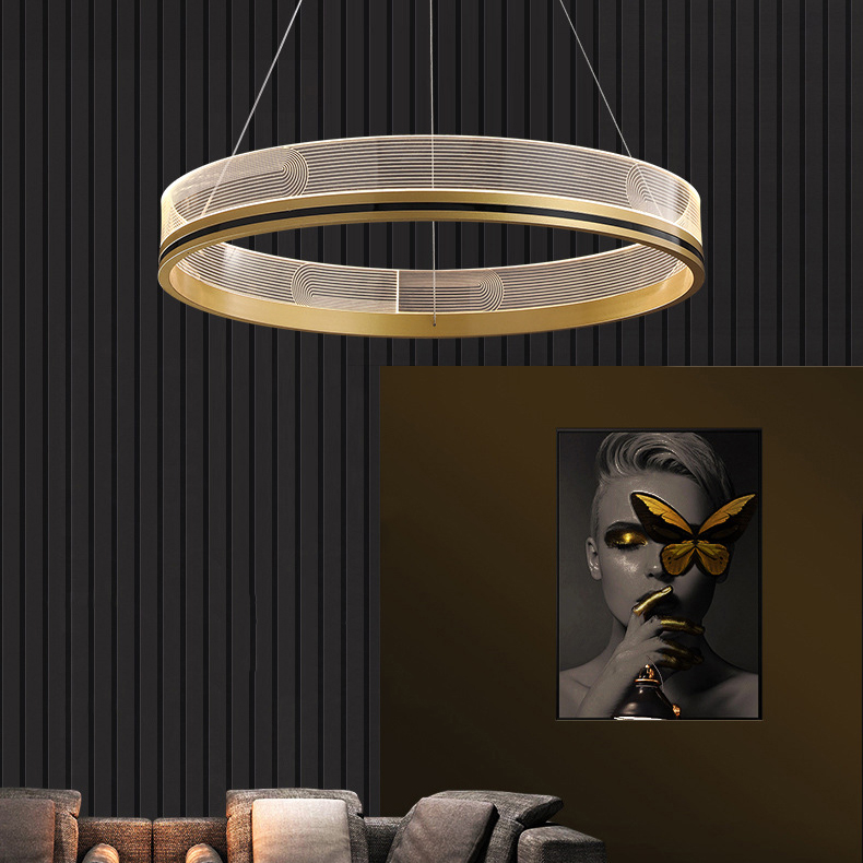 Подвесная люстра DILEMMA D40 Brass by ImperiumLoft
