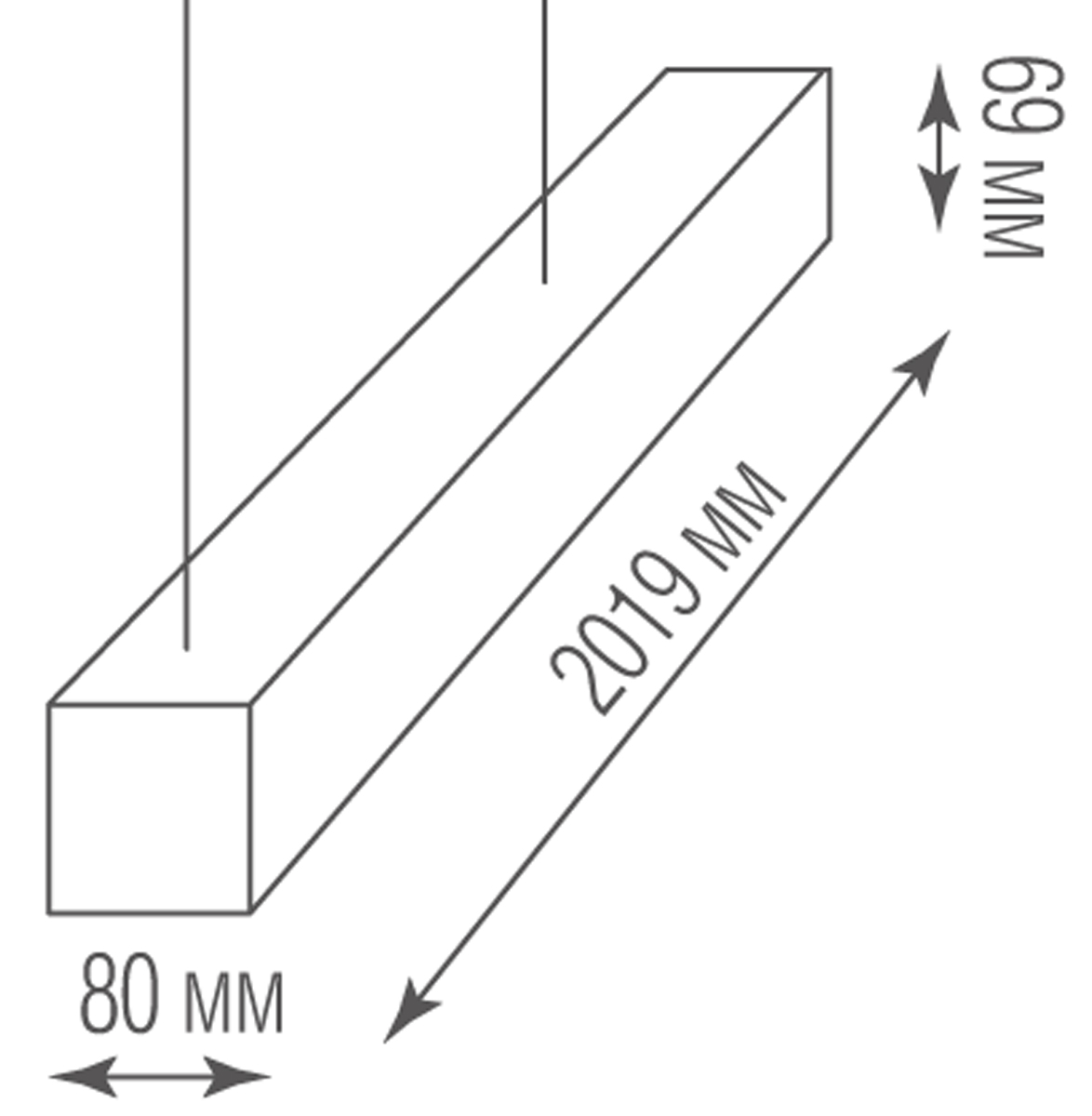 Подвесной светодиодный светильник Donolux DL18516S200WW80L5 D1