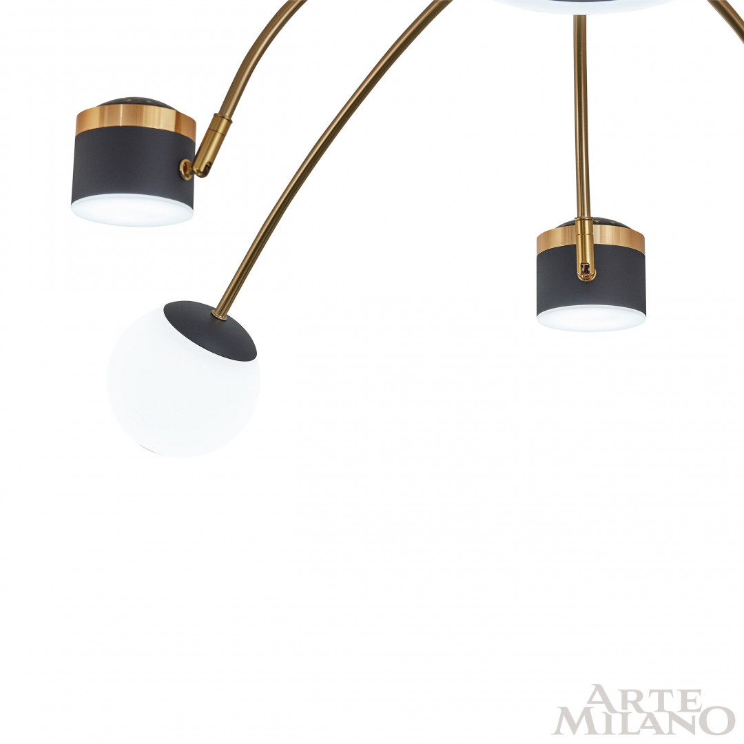Люстра светодиодная 272040/10 BK/GD Arte Milano