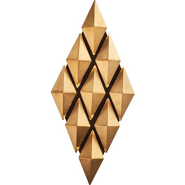 Бра Honeycomb Gold lozenges Wall Lamp by ImperiumLoft