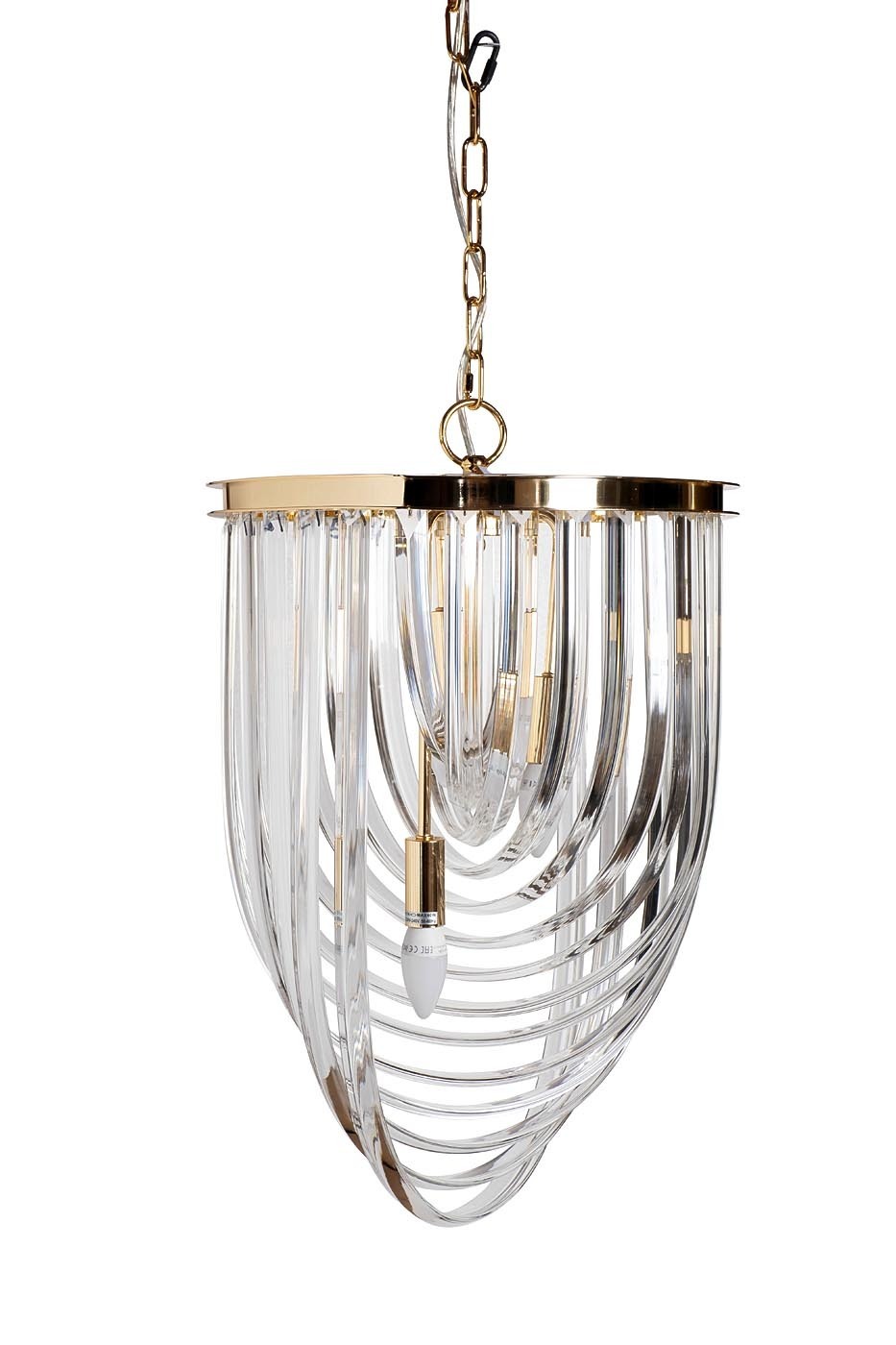 Светильник потолочный изящный стекло/золото Garda Decor 20MD3231-3G