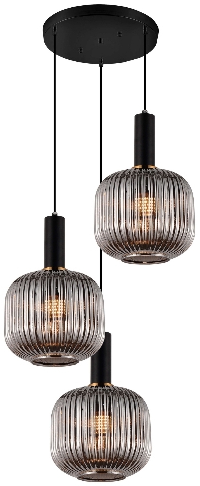 Подвесной светильник Lumina Deco LDP 1217-3 GY+BK