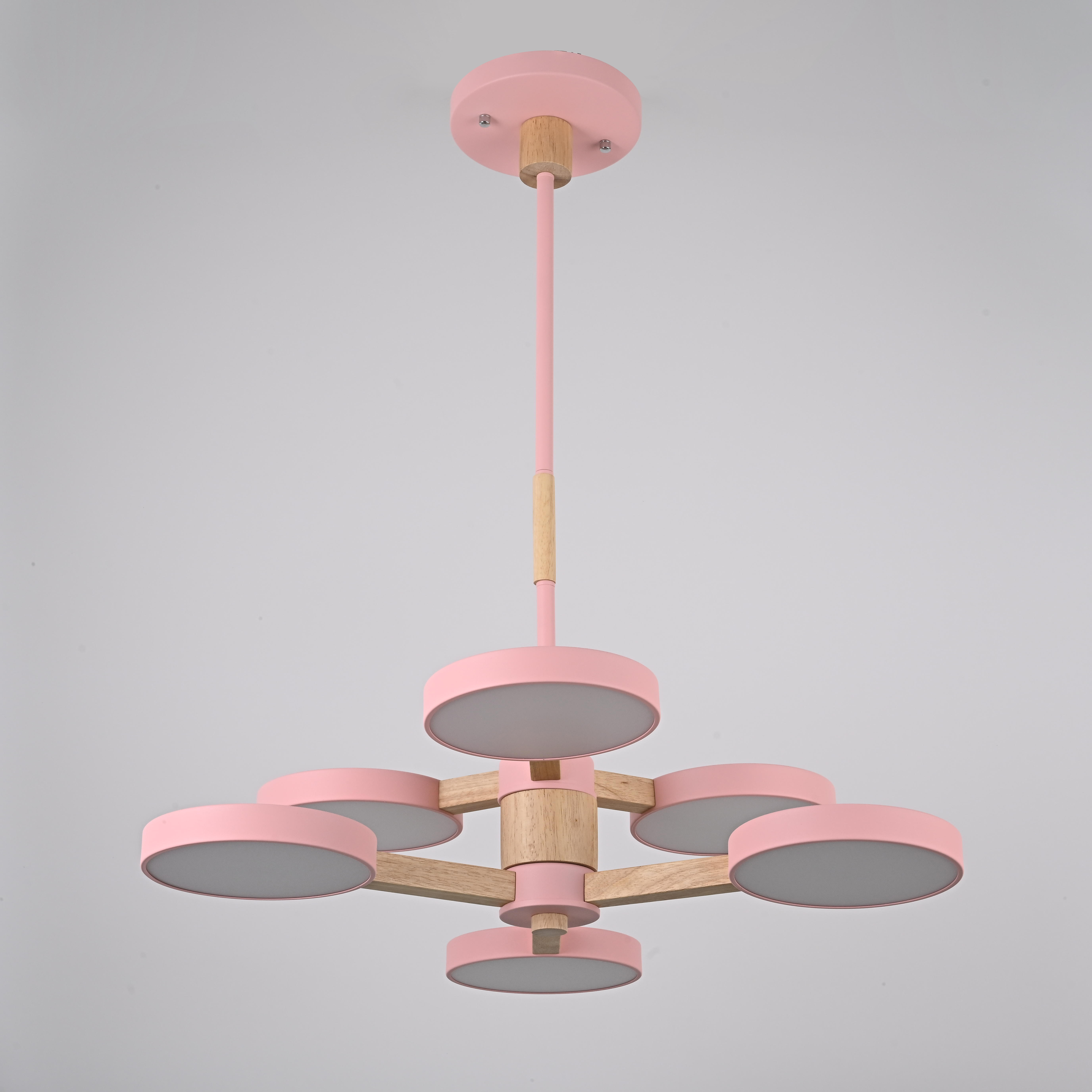 Подвесная люстра TURNA DBL L6 Pink by ImperiumLoft