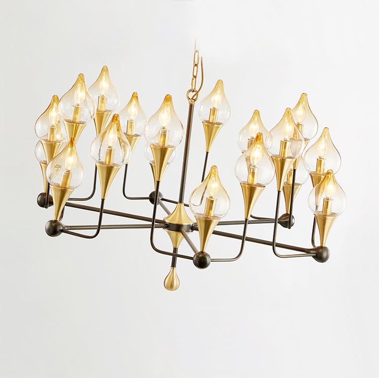 Люстра на штанге FLAME D110 by ImperiumLoft