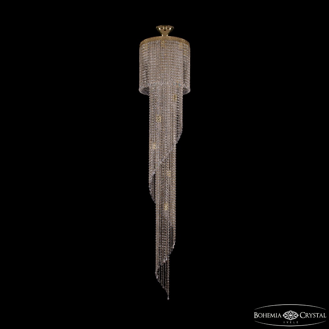Люстра спираль хрустальная 8311/40-200 G Bohemia Ivele Crystal