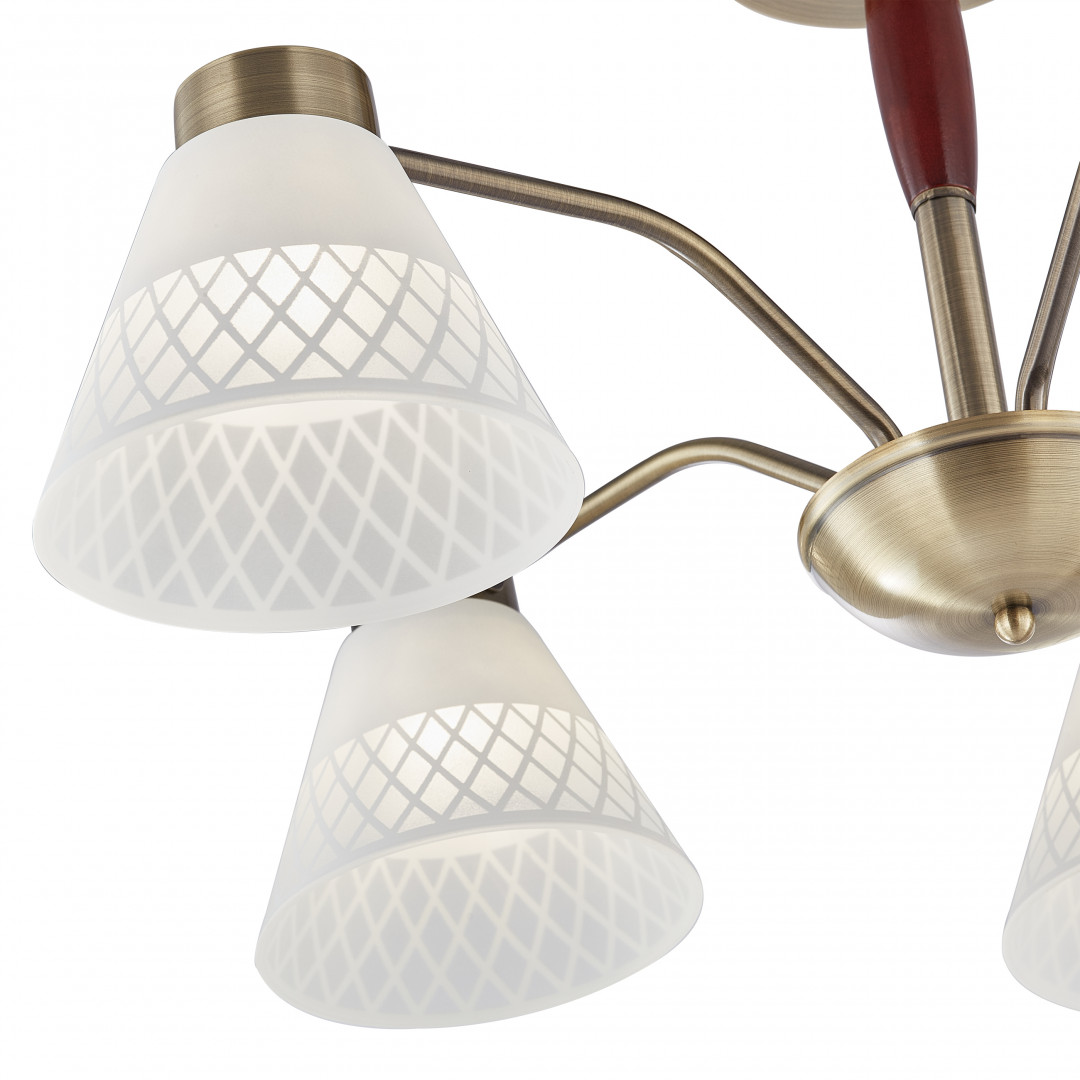 Люстра потолочная с плафонами 336350/5 AB Arte Milano