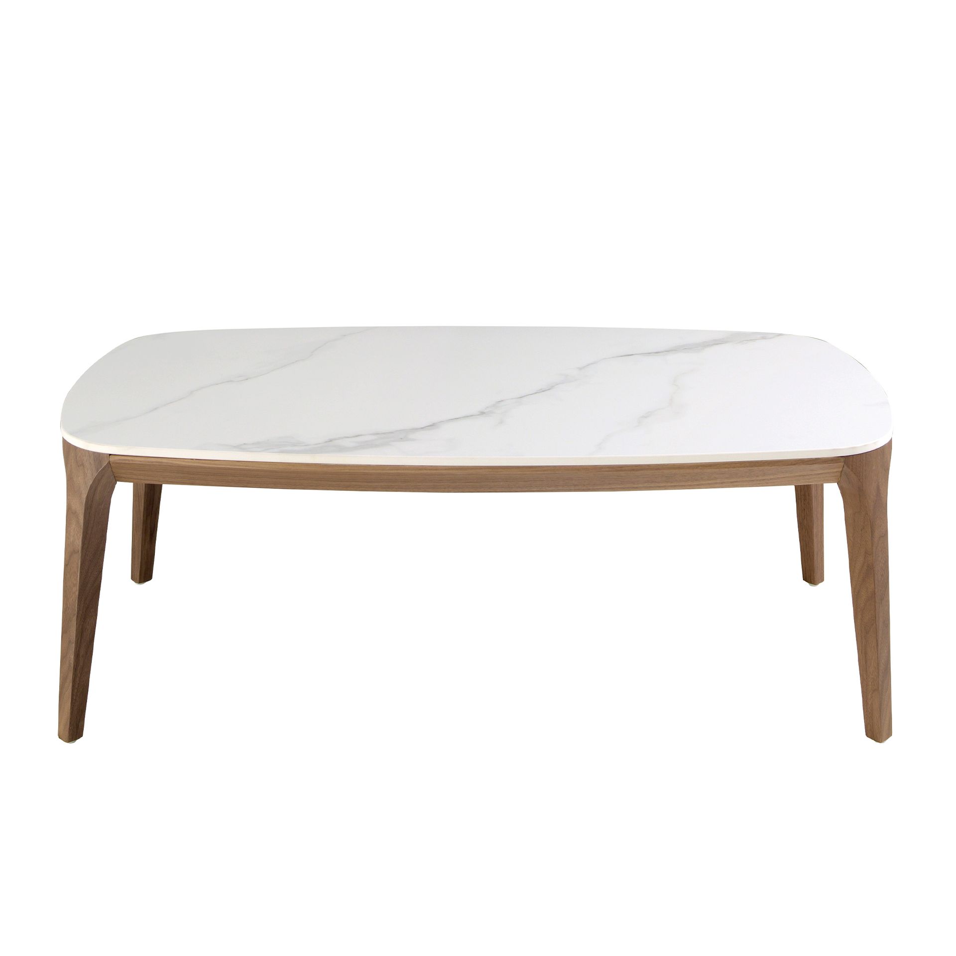 Овальный столик 2132/CT933 из керамики и ореха Angel Cerda