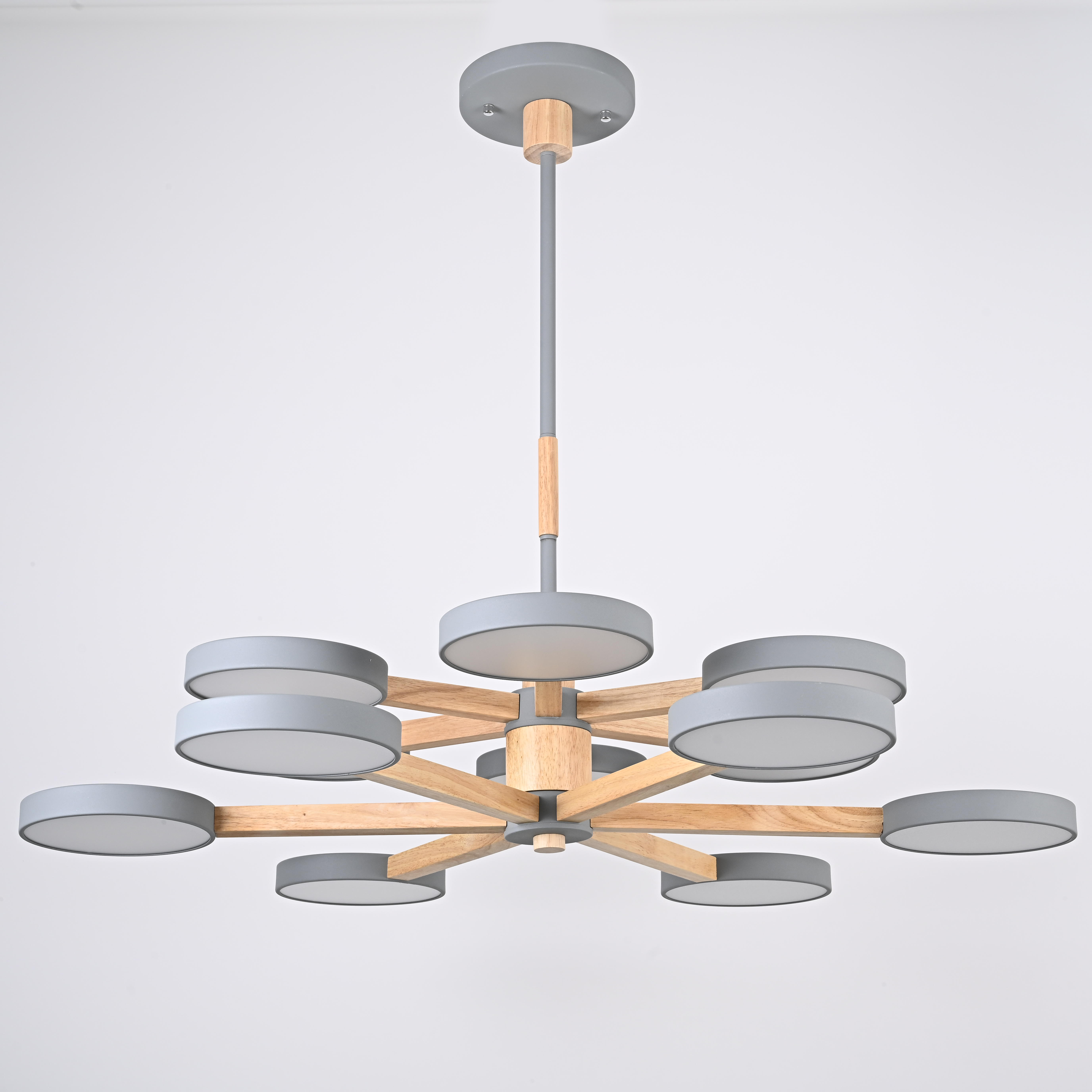 Подвесная люстра TURNA DBL L12 Gray by ImperiumLoft