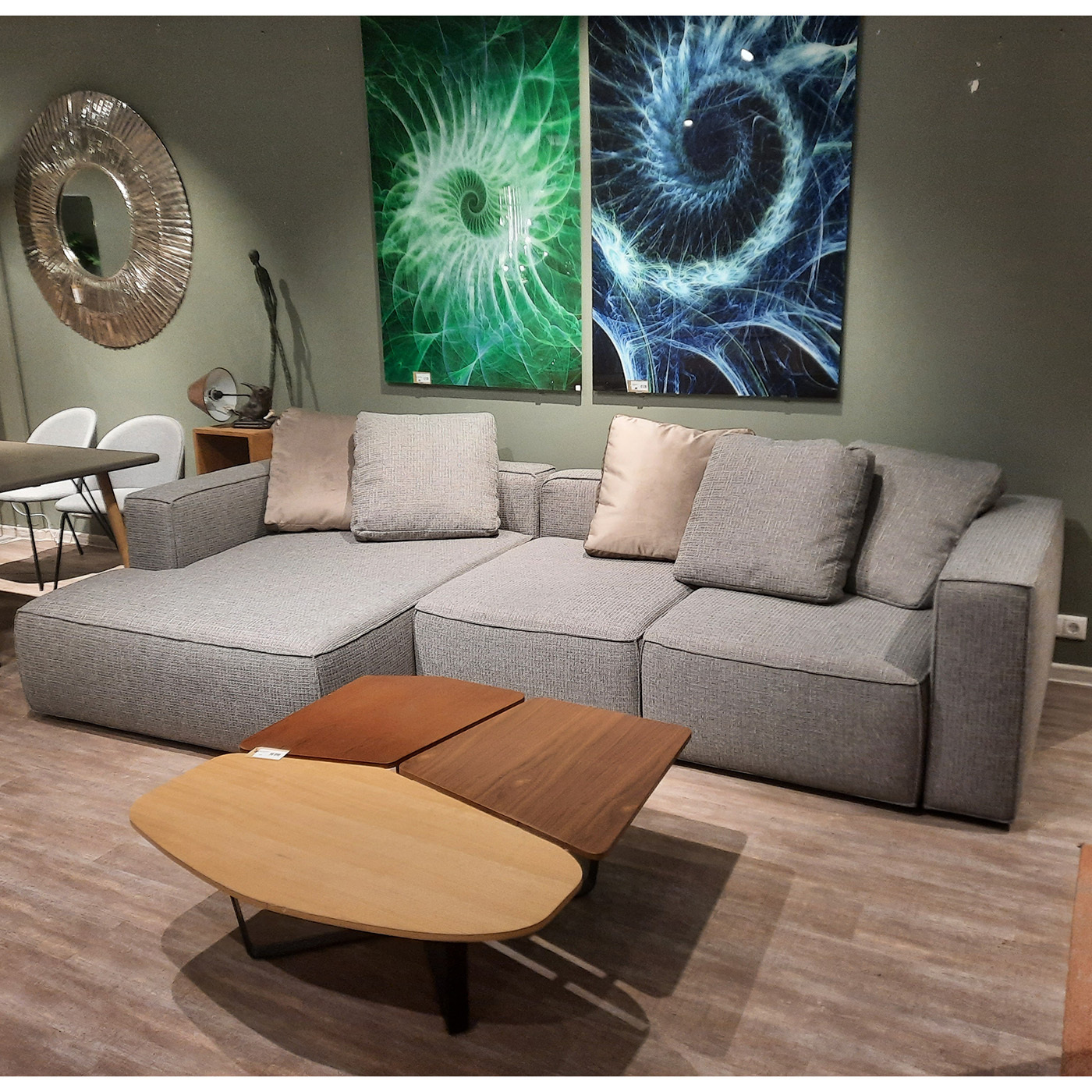 Диван-кровать Ткань Рогожка KARE Memphis K00413