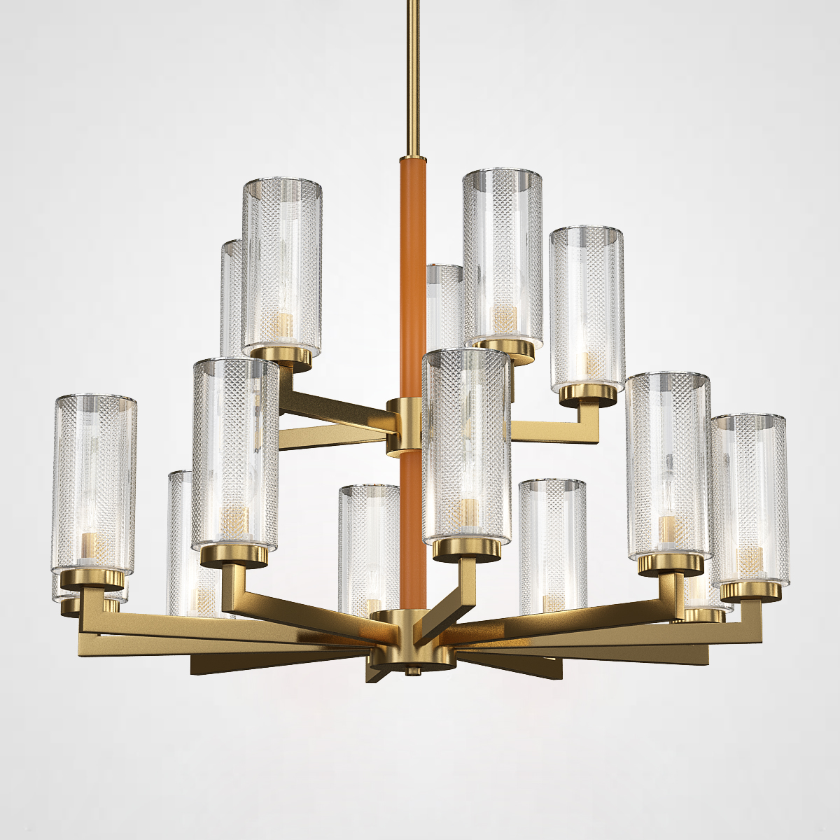 Потолочная люстра ADELEINE L15 Brown by ImperiumLoft