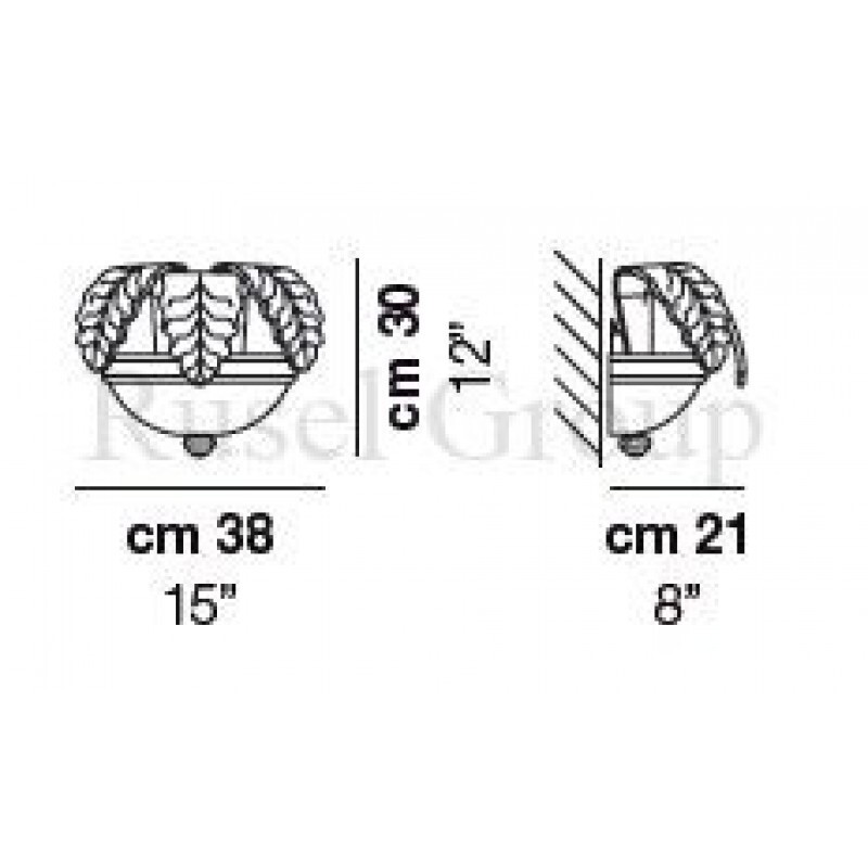 Настенный светильник Vistosi GIUDECCA AP 3F