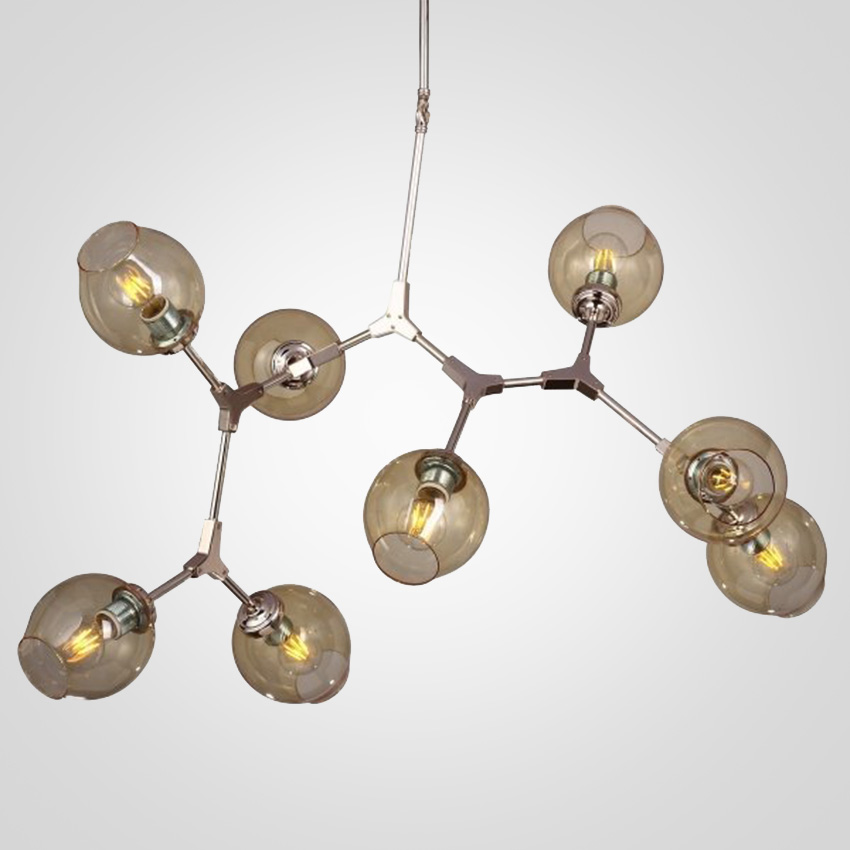 Люстра Branching Bubble Chandelier 8 Amber by ImperiumLoft