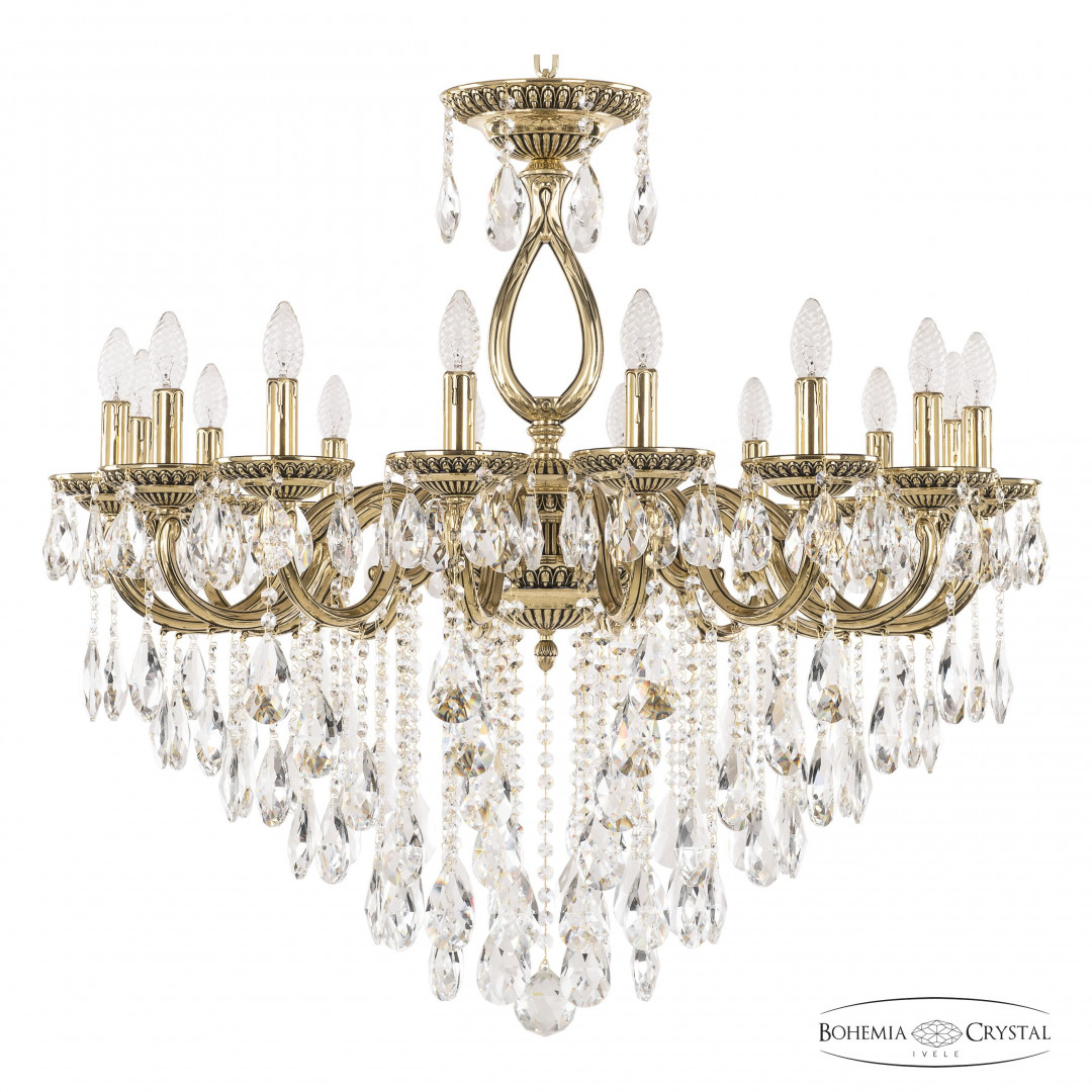 Люстра бронзовая с хрусталём 75301/16/300 B GB