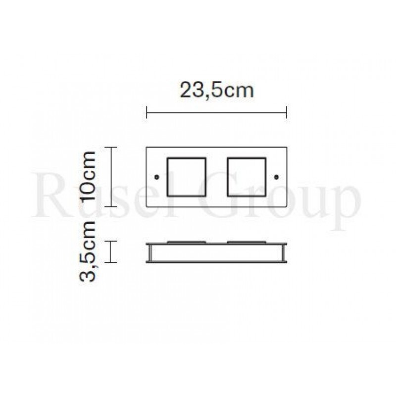Настенно-потолочный светильник Fabbian QUARTER F38 G01 01