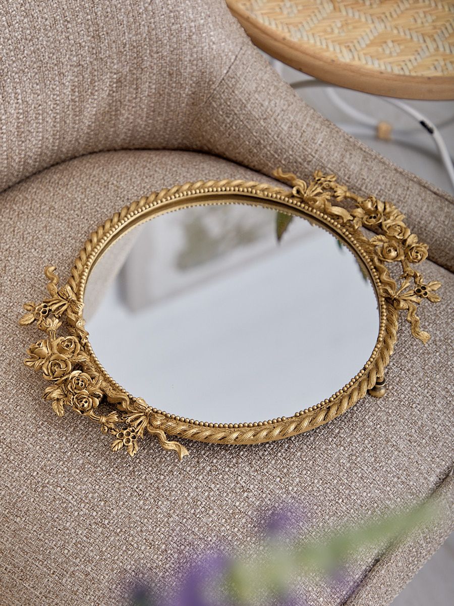 Поднос с зеркальной поверхностью Флора Glasar 57-479