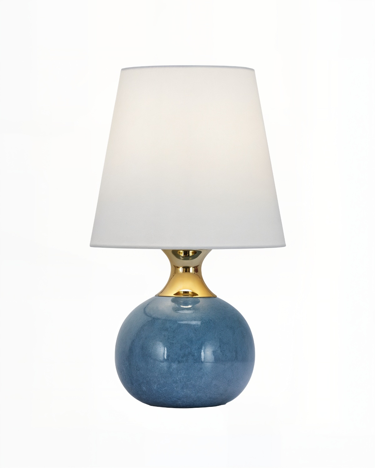 Настольная лампа Бенсон с синим керамическим основанием Louvre Home LTL297763MGI