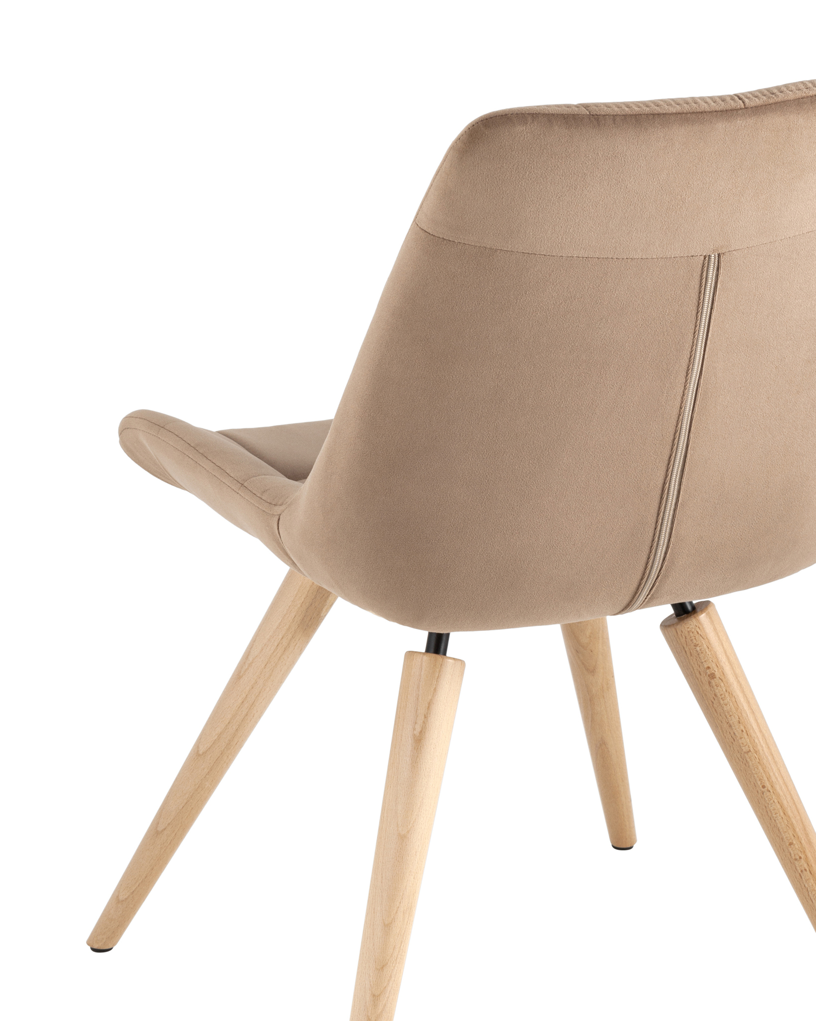 Стул Флекс на деревянных ножках велюр капучино Stool Group