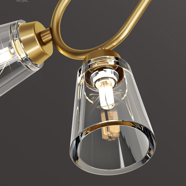 Потолочный светильник ADRIELL CH Brass Black by ImperiumLoft