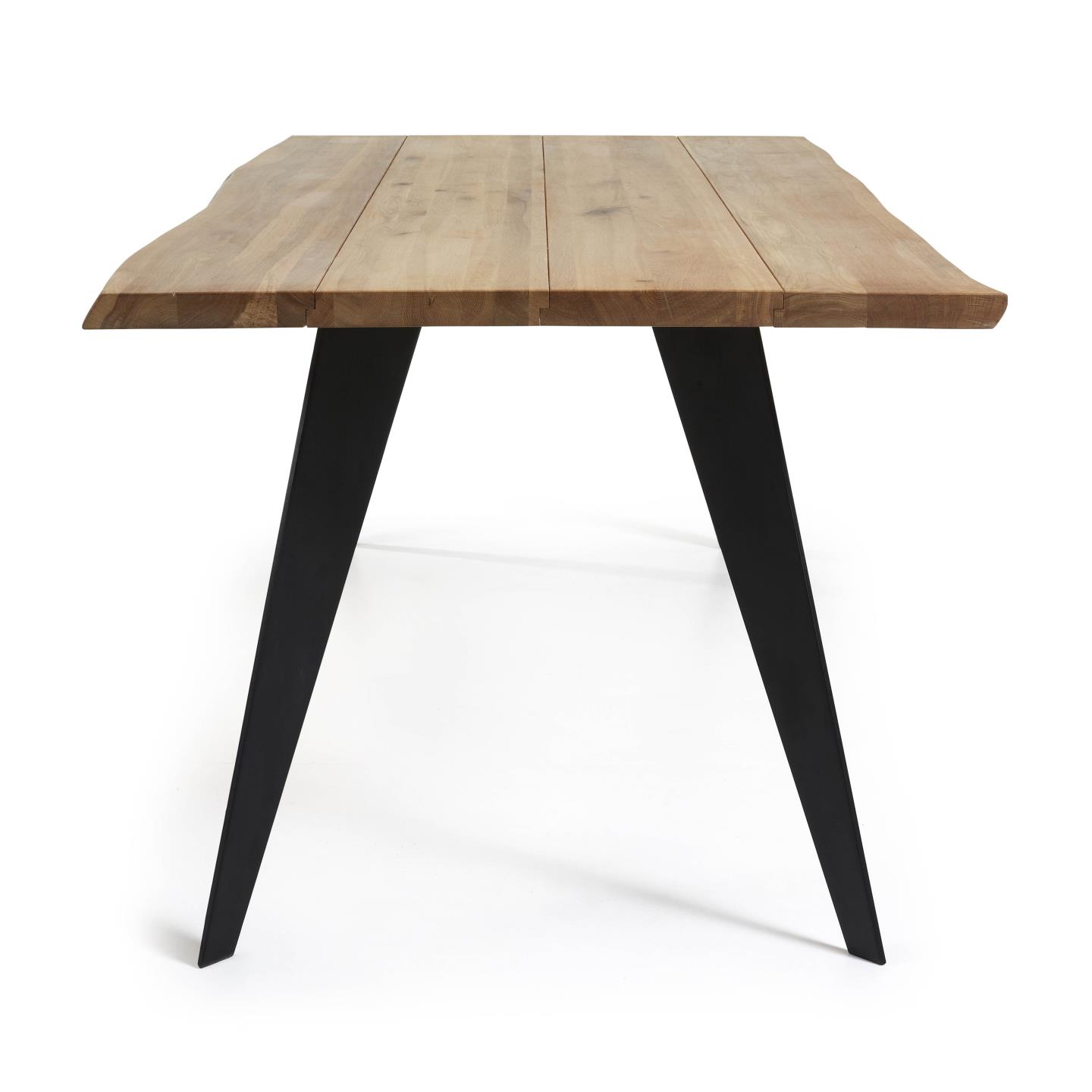 Стол Nack 180x100 черный, натуральный дуб La Forma (ex Julia Grup)
