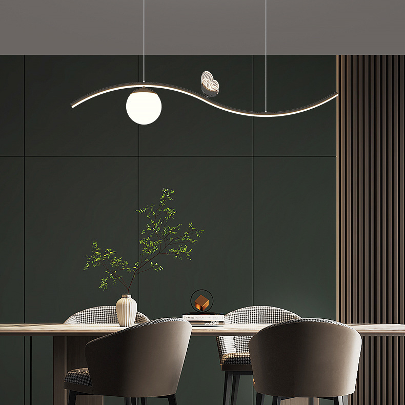 Подвесной светильник BABETTA WAVE Black 4000К by ImperiumLoft