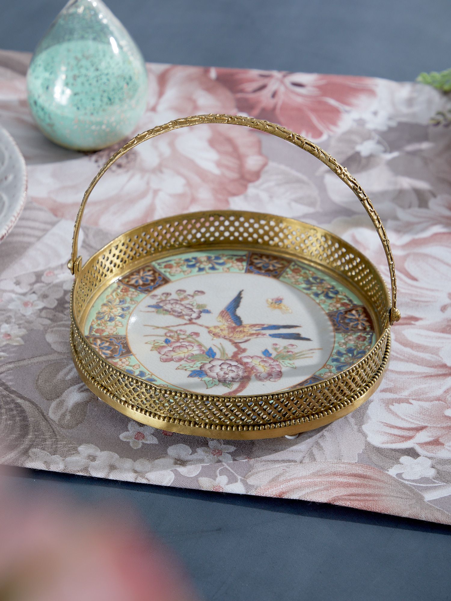 Блюдо с ручкой Glasar C956HC/X3818