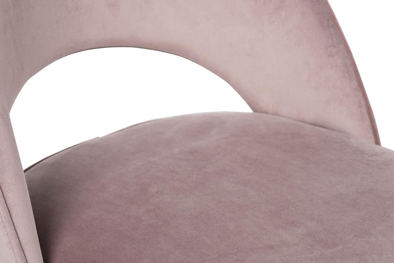 Стул велюровый пепельно-розовый Garda Decor 30C-1228F LPI