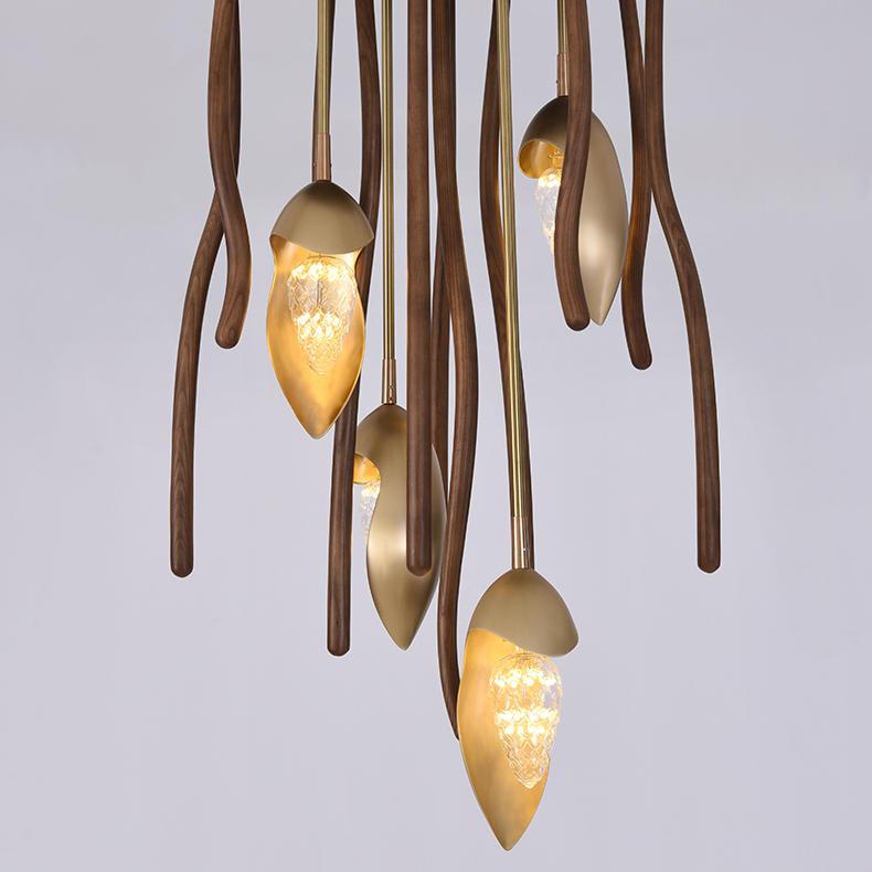 Потолочный светильник TUSKET MORE L4 Light brown by ImperiumLoft