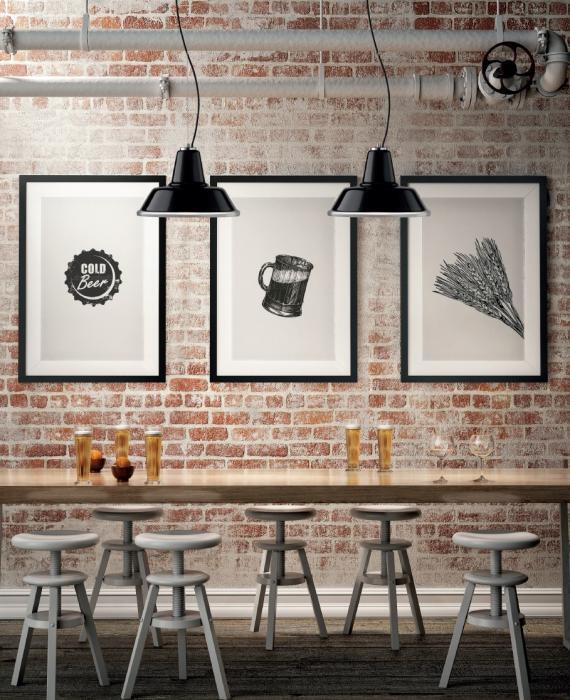 Подвесной светильник Selene Illuminazione Lampara cromo/black/white 2756-002018011