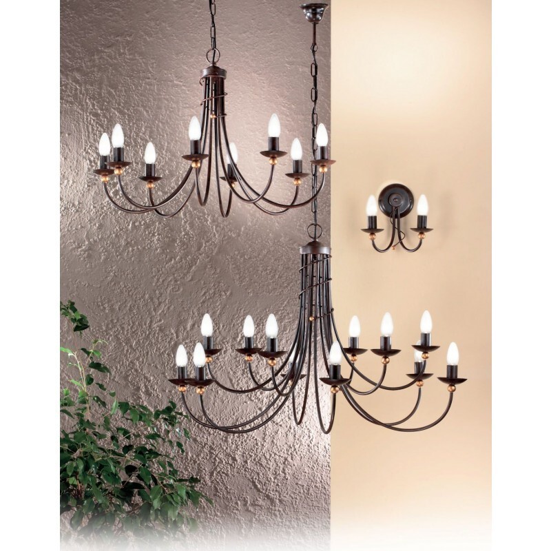 Люстра Orion LU 1632/6+6 Antik