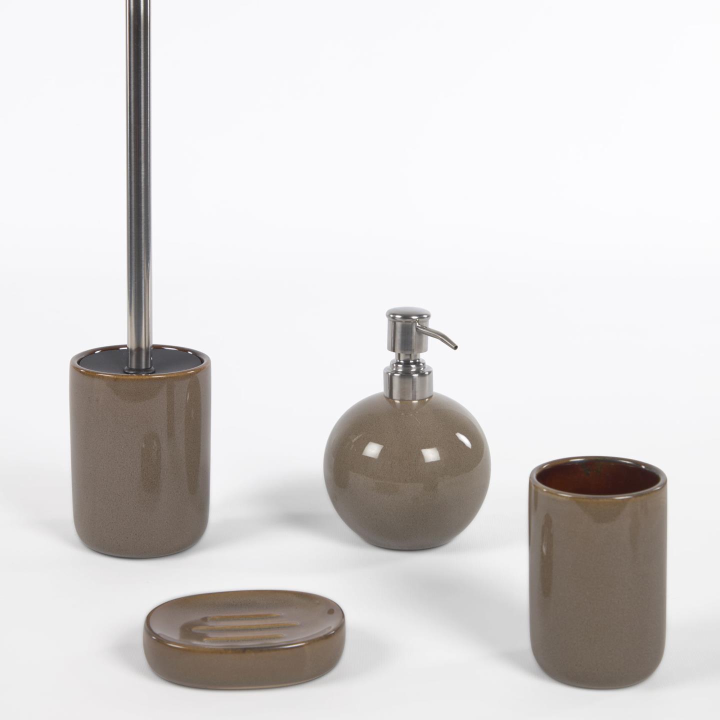 Мыльница керамическая Berdolina коричневая La Forma (ex Julia Grup)