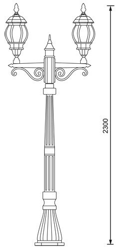 Садовый светильник Elektrostandard NLG99HL004 черное золото