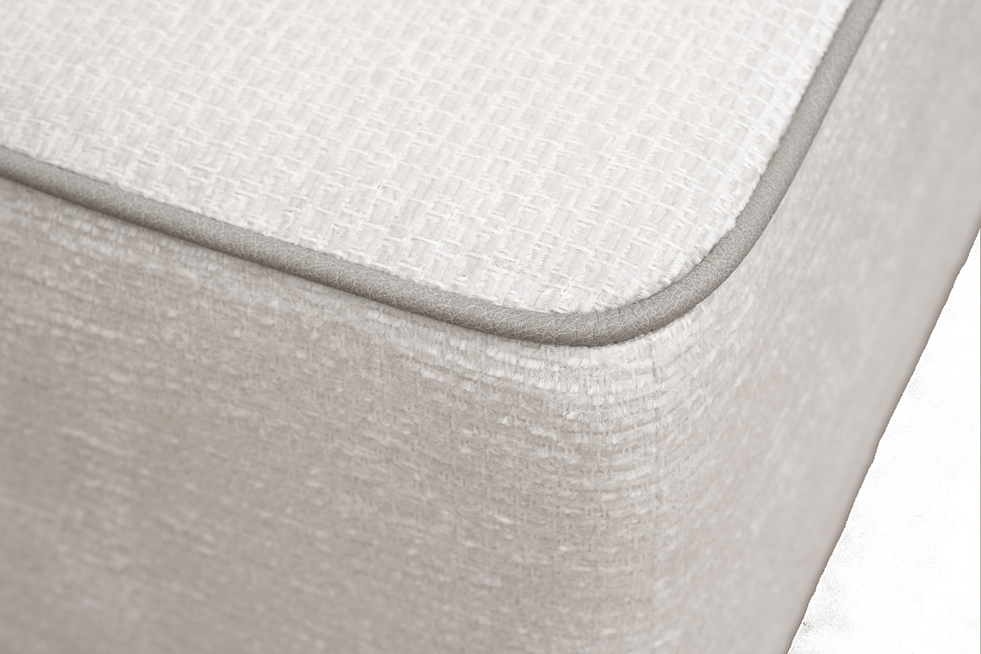 Пуф Stella прямоугольный светло-бежевый Garda Decor STELLA-60-2K-Koza2601+Nev21