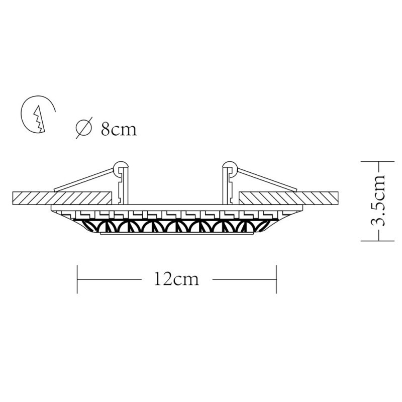 Встраиваемый светильник Arte Lamp A5073PL-1WH