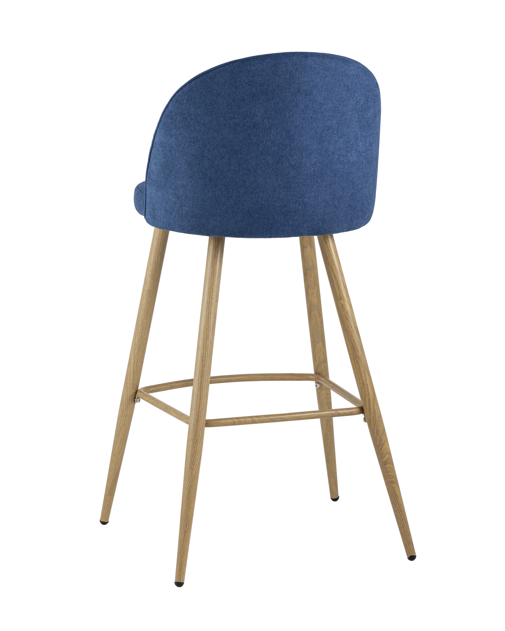 Стул барный Лион синий шенилл Stool Group