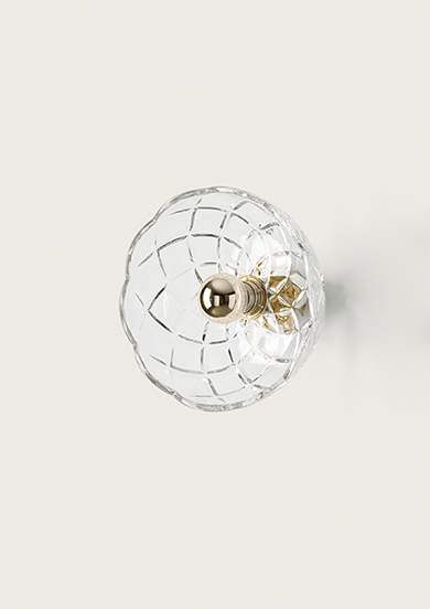 Бра Lotto Ø15 прозрачное стекло/латунный металл Aromas del Campo