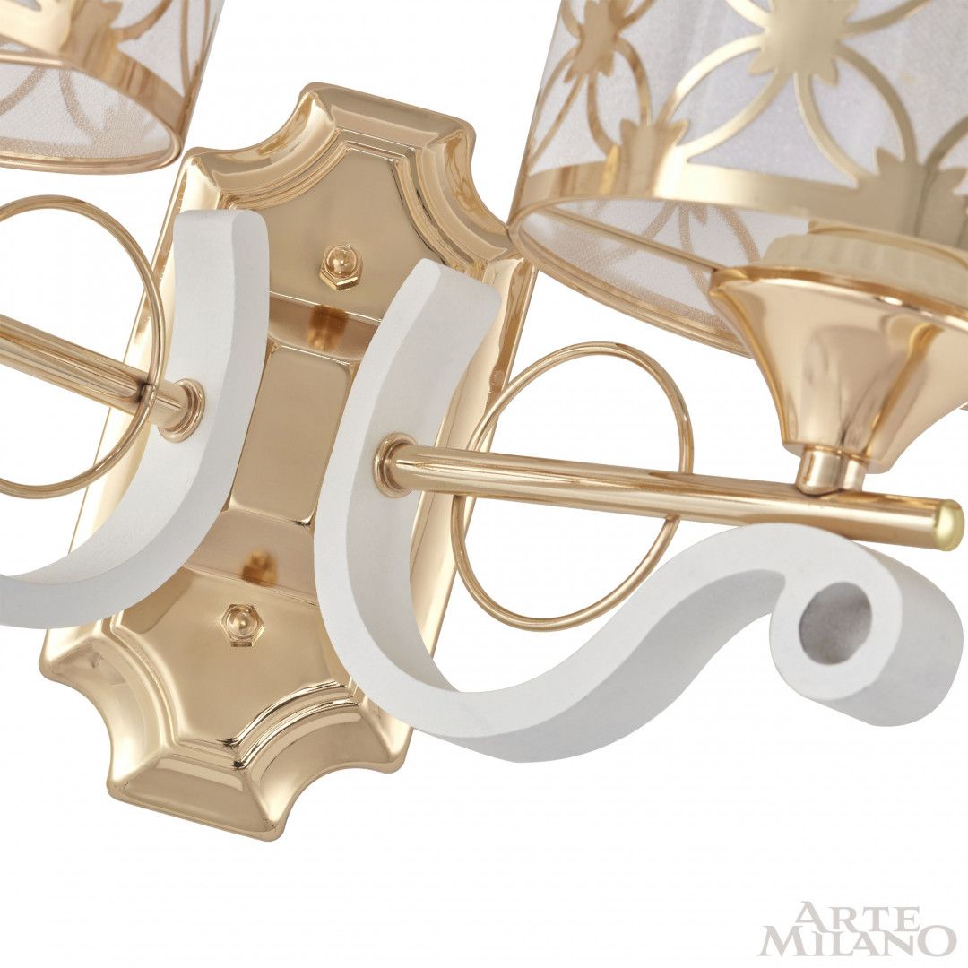 Бра с плафонами 303097/2W Wh/Gd Arte Milano