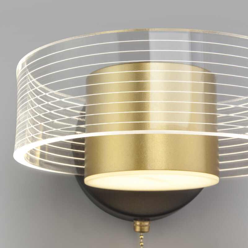 Бра Eurosvet 90244/1 черный/золото