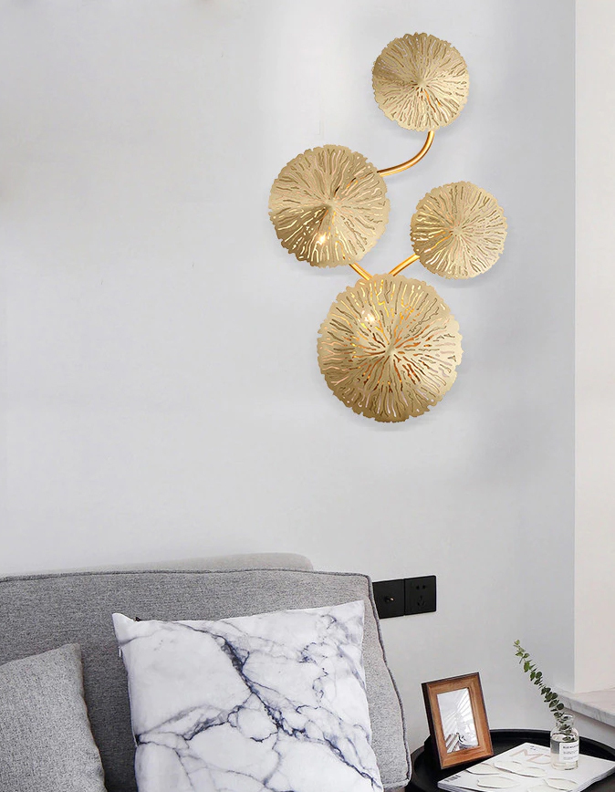 Настенный светильник  Delight Collection Nabila 10 black/gold