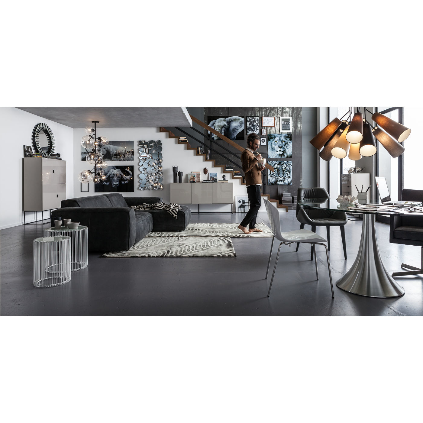 Столик приставной Wire 80180 KARE